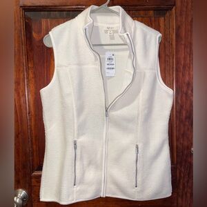 NWT Style & Co. Cream Sherpa Jacket Vest